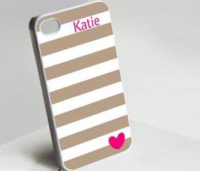 Love Chocolate Monogram - Iphone case for Iphone 4 case, Iphone 4s case, Iphone 5 case hard case