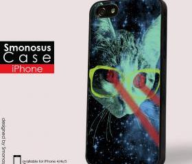 Catty on galaxy - Iphone case for Iphone 4 case, Iphone 4s case, Iphone 5 case hard case
