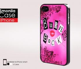 Burn book - Iphone case for Iphone 4 case, Iphone 4s case, Iphone 5 case hard case