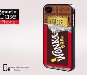 Willy wonka golden ticket - Iphone case for Iphone 4 case, Iphone 4s case, Iphone 5 case hard case