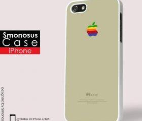 Absolutly grey and gold iphone logo - Iphone case for Iphone 4 case, Iphone 4s case, Iphone 5 case hard case