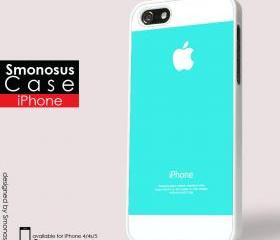 White and blue background iphone logo - Iphone case for Iphone 4 case, Iphone 4s case, Iphone 5 case hard case