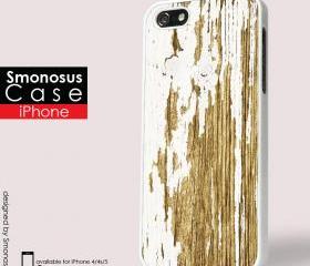 Design Wood and white background iphone logo - Iphone case for Iphone 4 case, Iphone 4s case, Iphone 5 case hard case