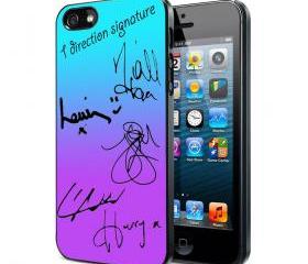 One direction signature - Iphone case for Iphone 4 case, Iphone 4s case, Iphone 5 case hard case